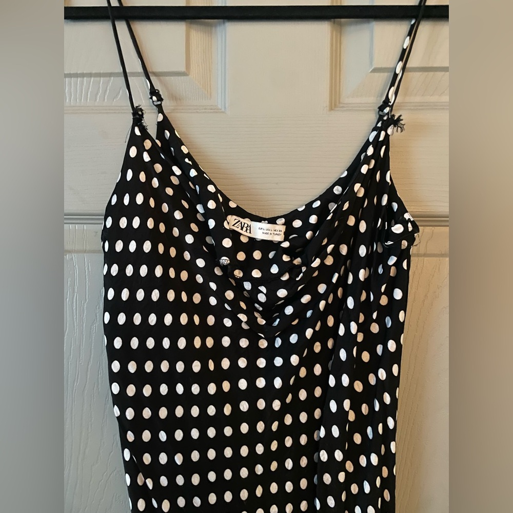 Zara Polka Dot Midi Dress